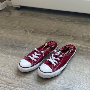 Converse red sneakers